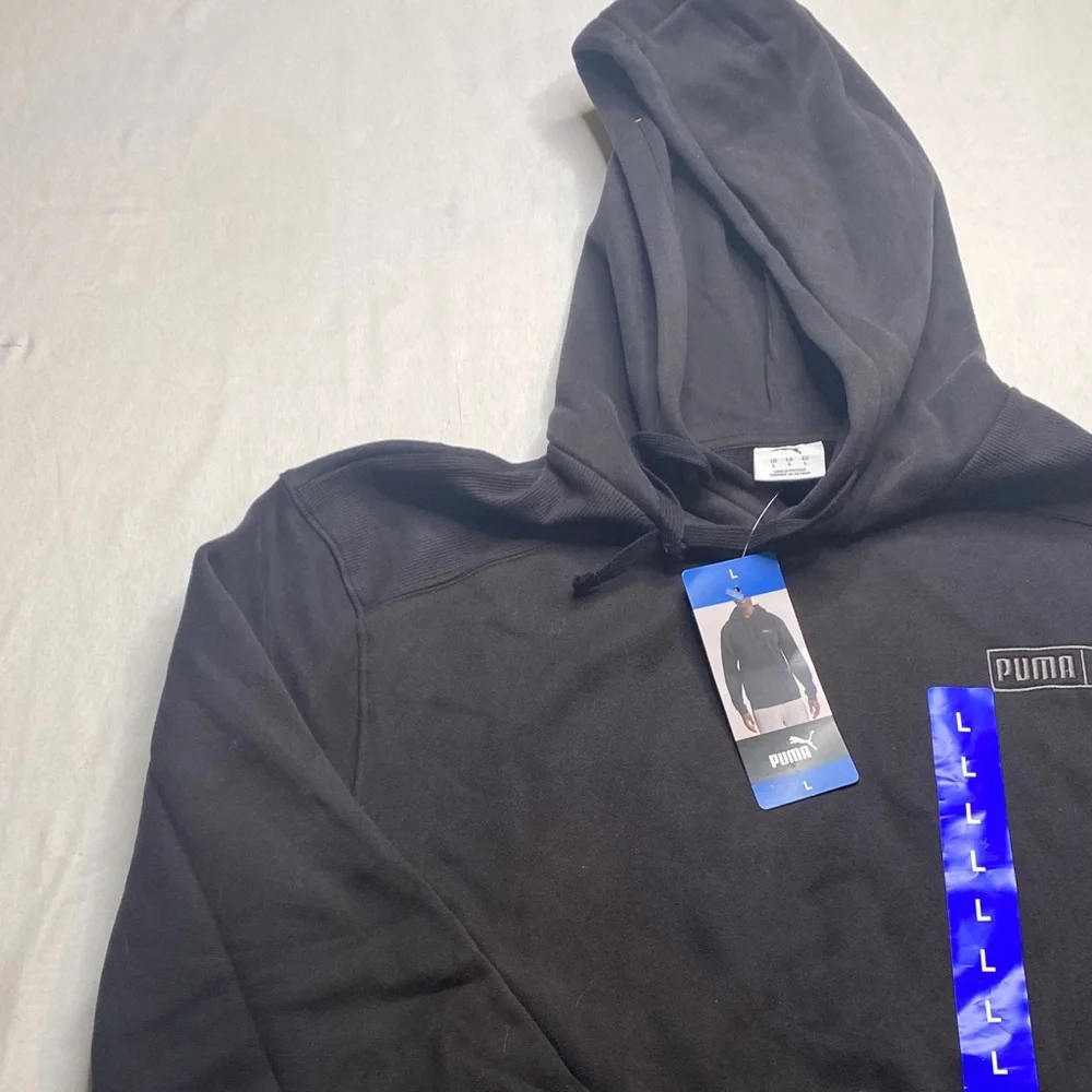 Puma Men's Black Hoodie Size Large‎